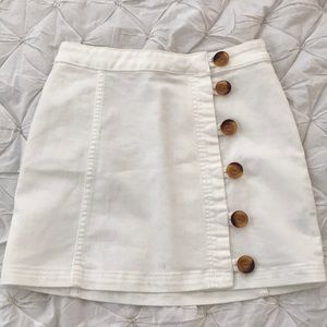 Free people mini skirt. Never worn